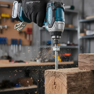 Makita 18V LXT Brushless Impact Driver demonstrating high torque on a tough fastening task